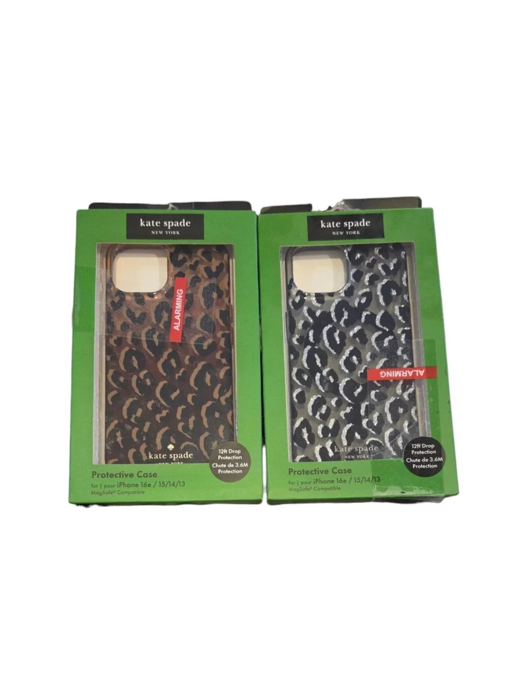 Kate Spade Set of 2 Protective Cases Stylish Leopard Print Animal Print Design